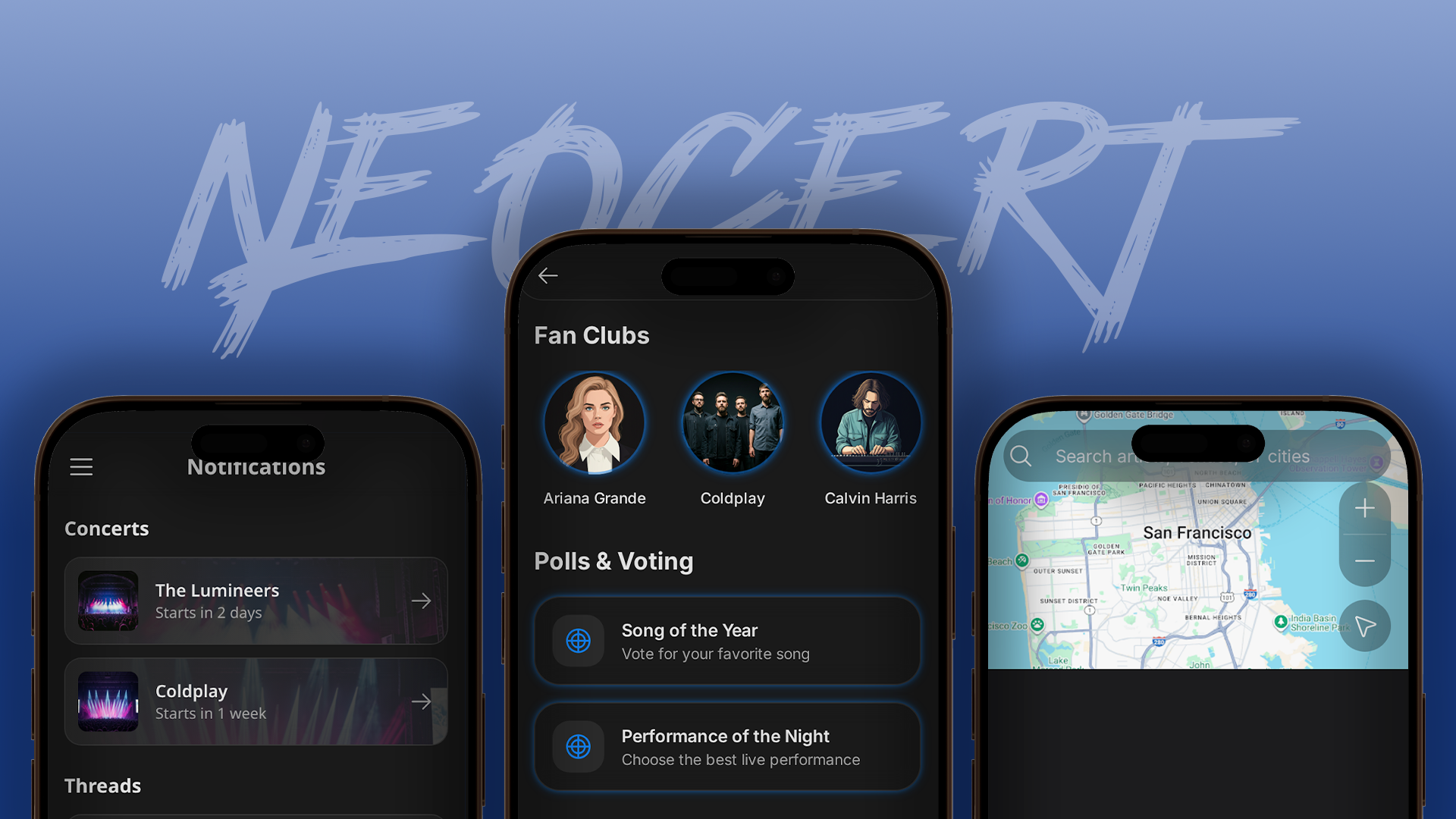 NeoCert Concert Platform UI/UX Design